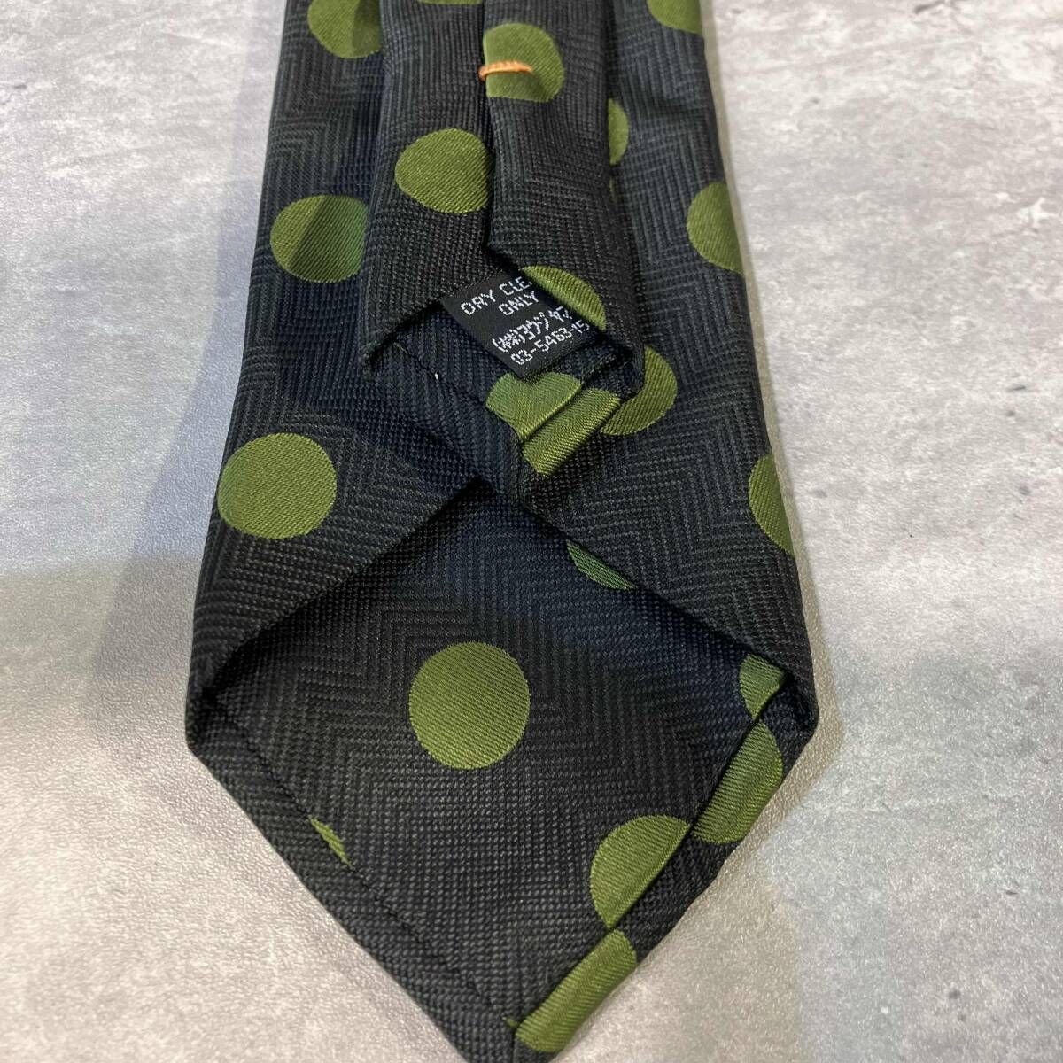 YOHJI YAMAMOTO POUR HOMME dot necktie ドット柄ネクタイ ブラック