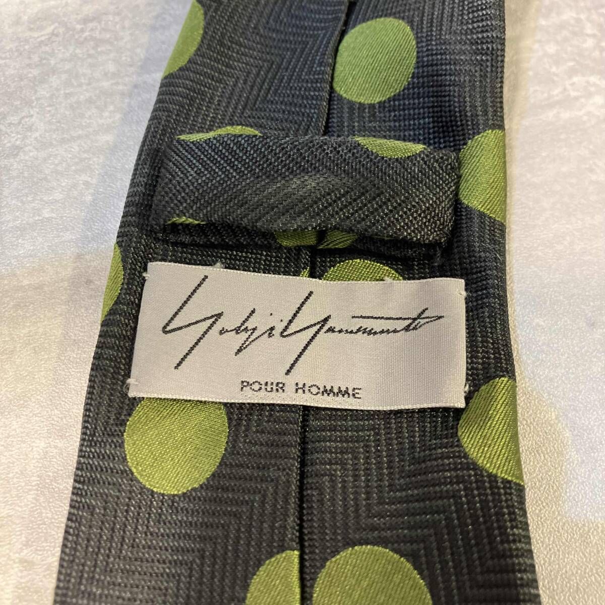 YOHJI YAMAMOTO POUR HOMME dot necktie ドット柄ネクタイ ブラック