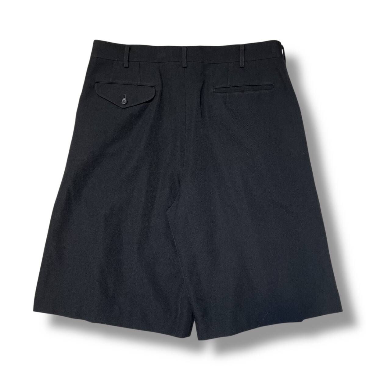21aw COMME des GARCONS HOMME PLUS ウールワイドショーツ XL ブラック
