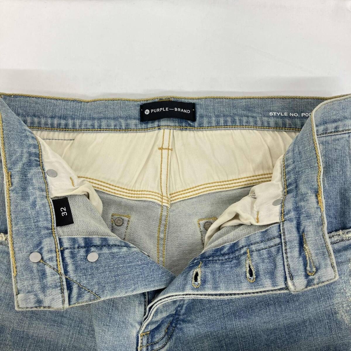 PURPLE-BRAND／パープルブランド／ダメージデニム - メルカリ