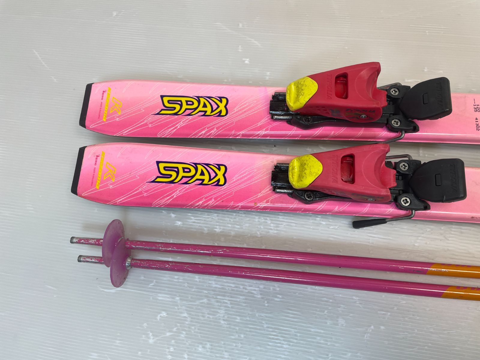 ◇メンテ済◇ Jr スキー セット KAZAMA SPAX 120 cm ジュニア 子供 向