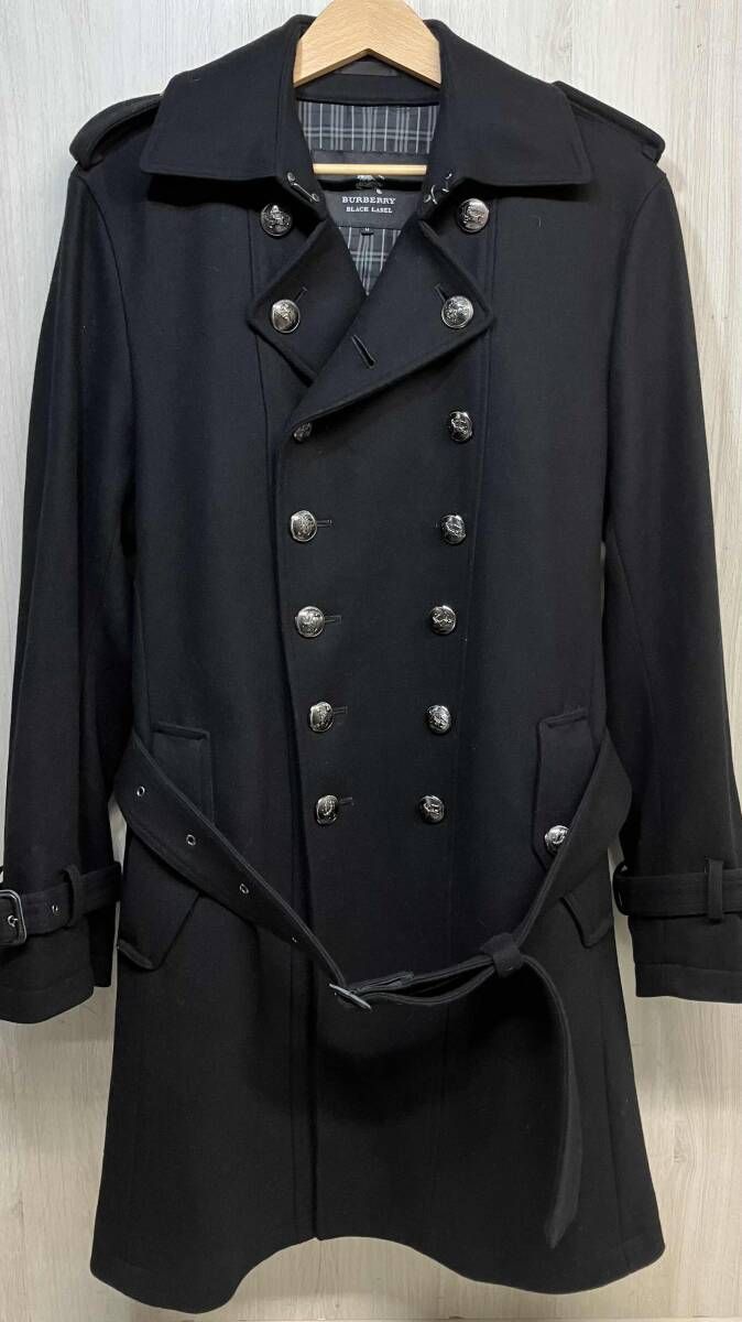 BURBERRY BLACK LABEL カシミヤ 混 ウール ナポレオン ジャケット