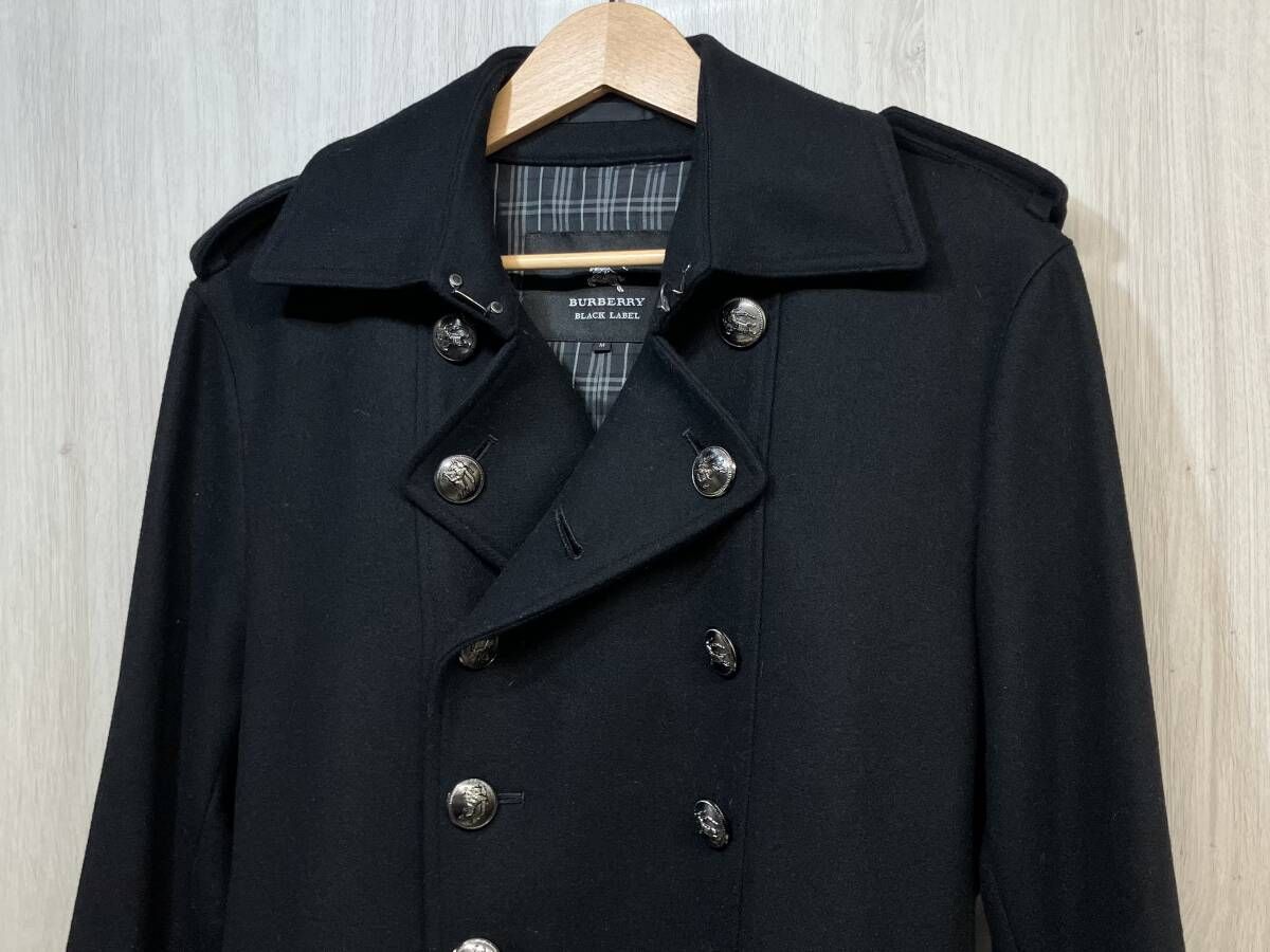 BURBERRY BLACK LABEL カシミヤ 混 ウール ナポレオン ジャケット