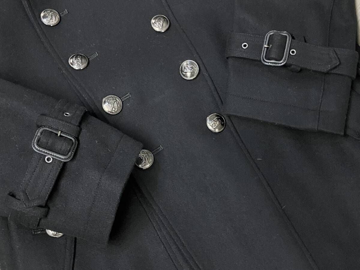 BURBERRY BLACK LABEL カシミヤ 混 ウール ナポレオン ジャケット