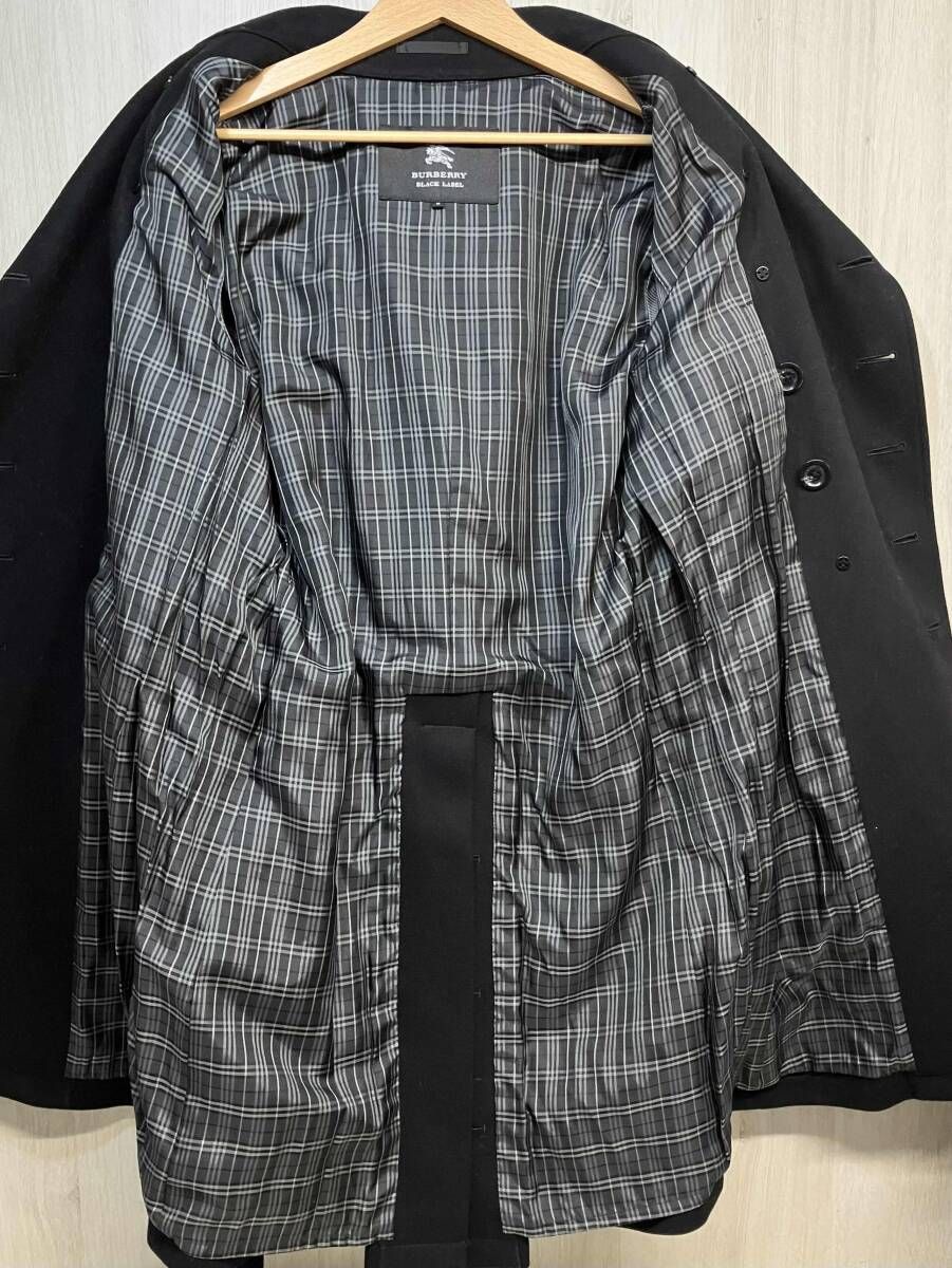 BURBERRY BLACK LABEL カシミヤ 混 ウール ナポレオン ジャケット