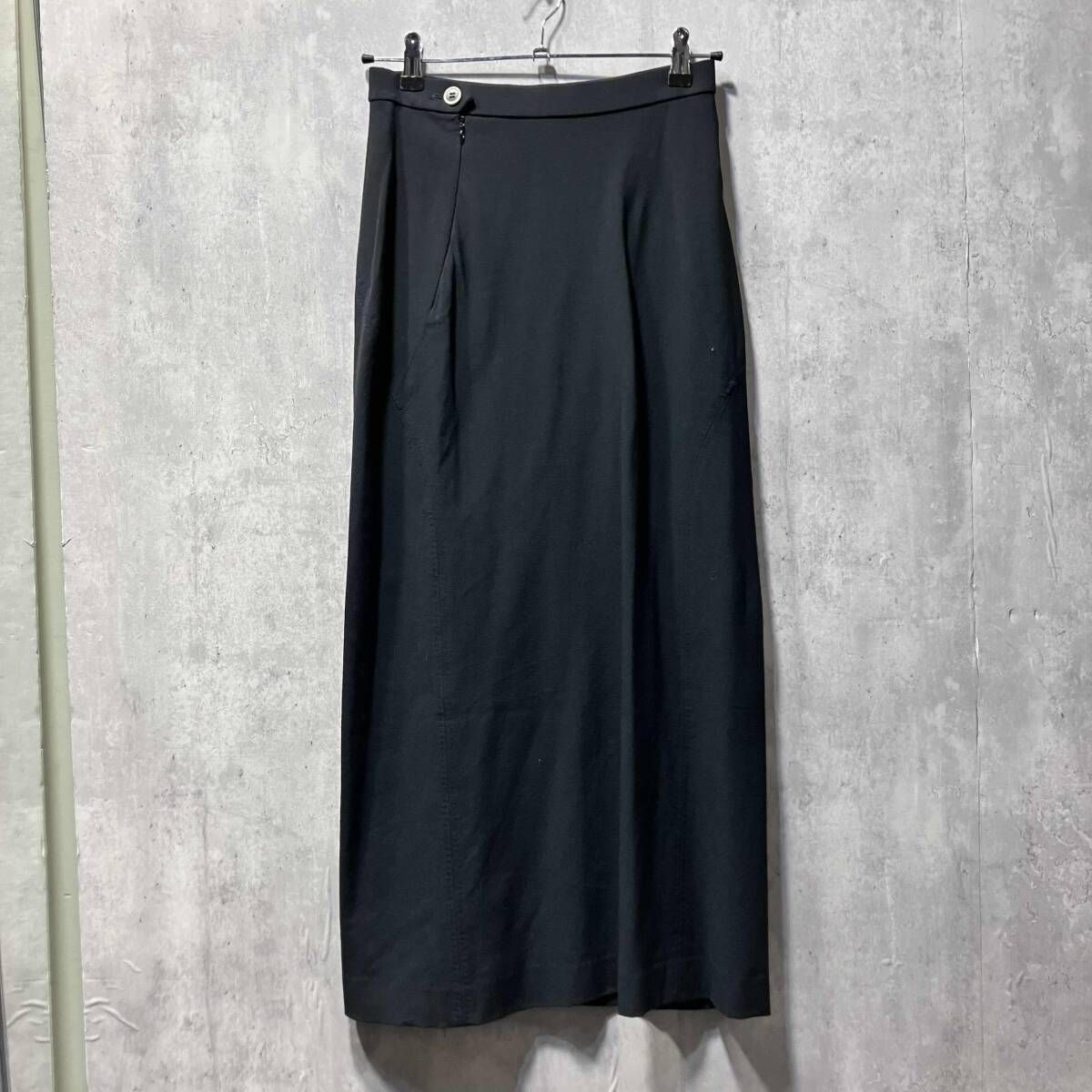 90s archive ISSEY MIYAKE ウールレーヨンロングスカート IM41-FG111