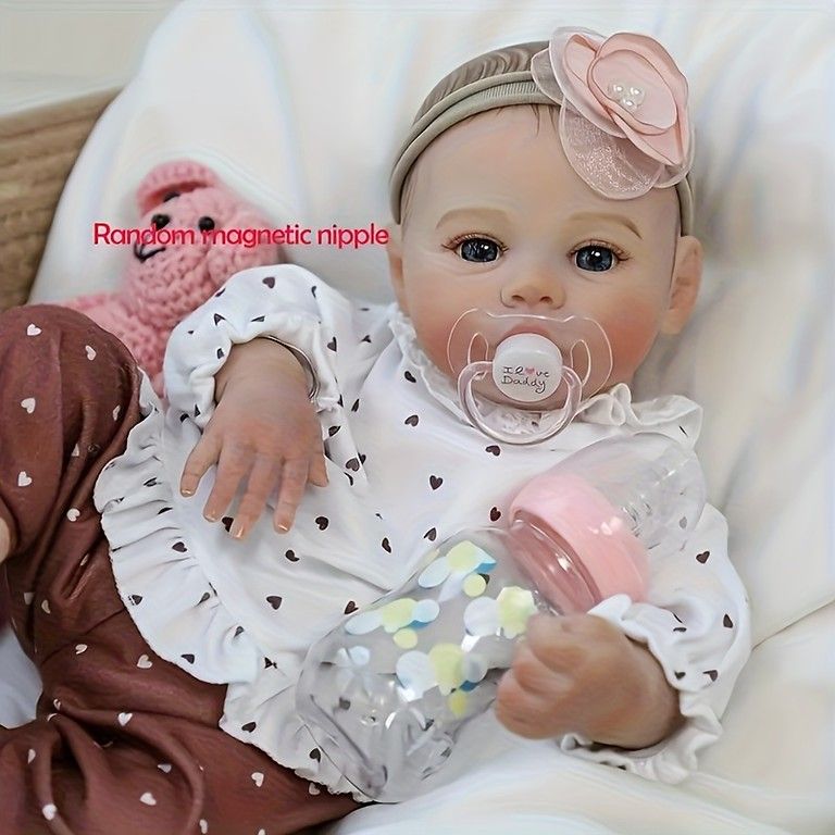 まるで本物】リアル新生児人形 女の子 46cm 重みのあるボディ 手描き髪