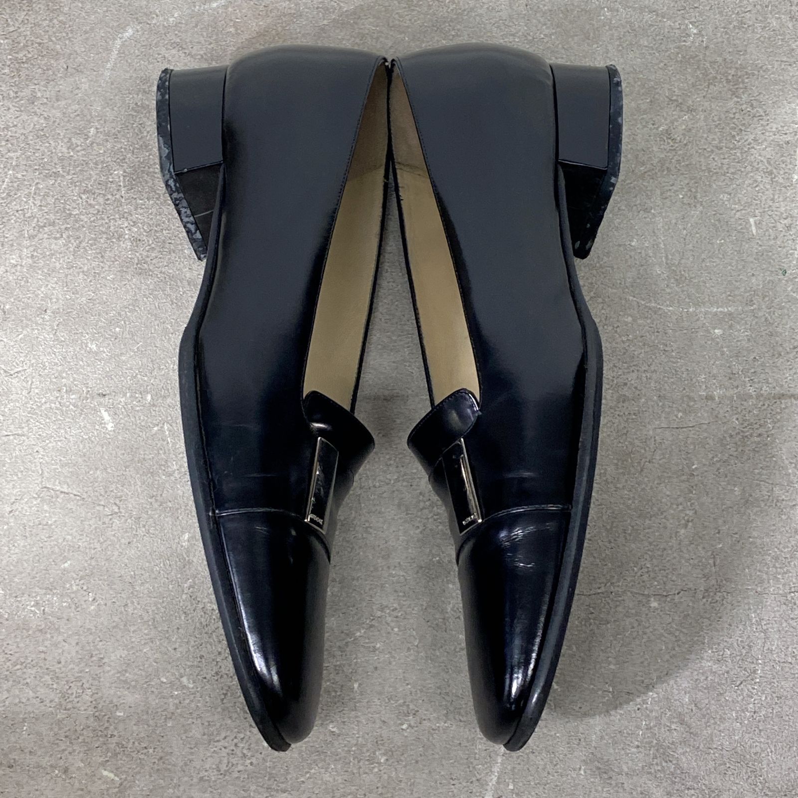 GUCCI グッチ パンプス 靴 ブラック 黒 レザー 箱付き 101 1407 37 1/2