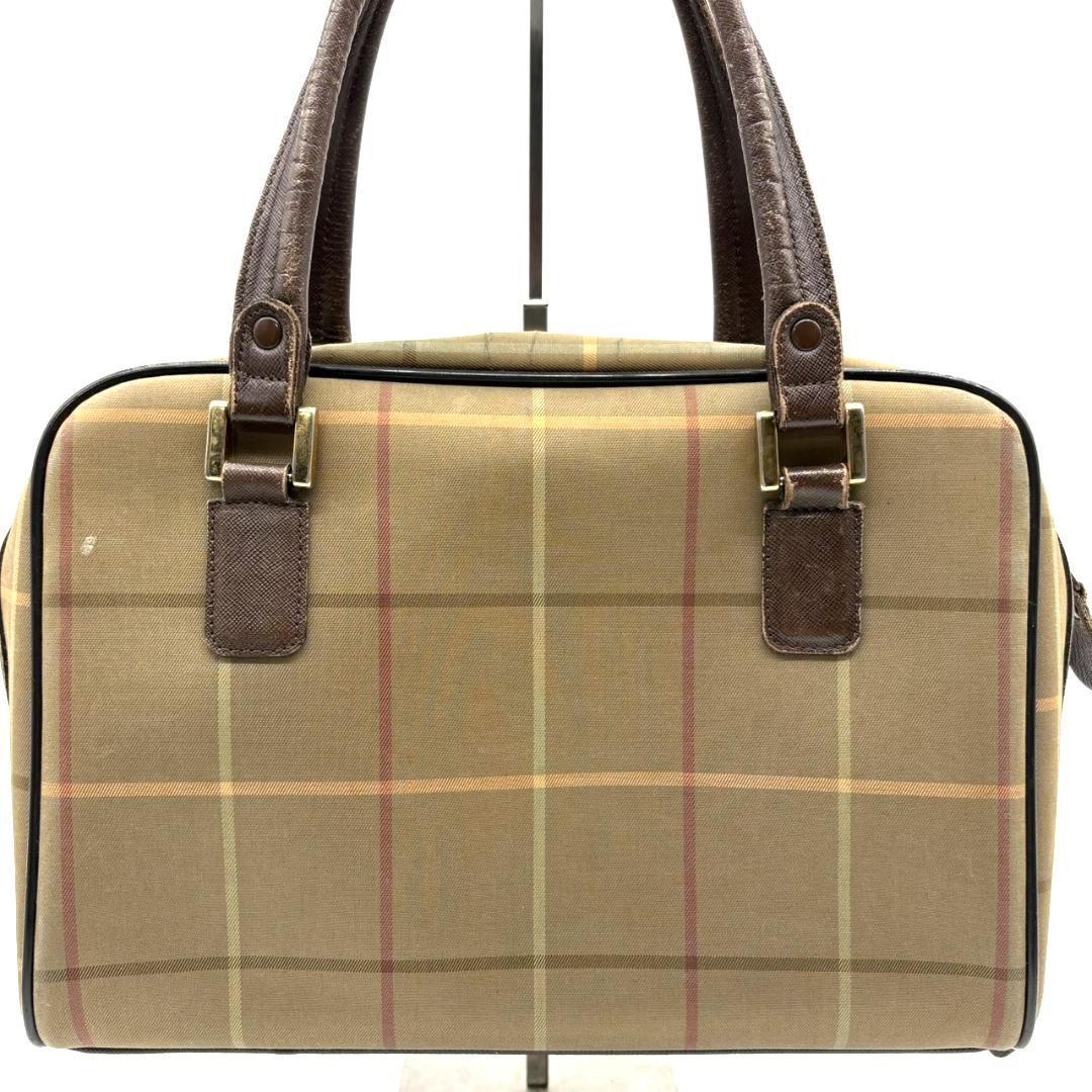 バーバリーズ Burberrys ハンドバッグ ミニボストン チェック柄 玉虫色