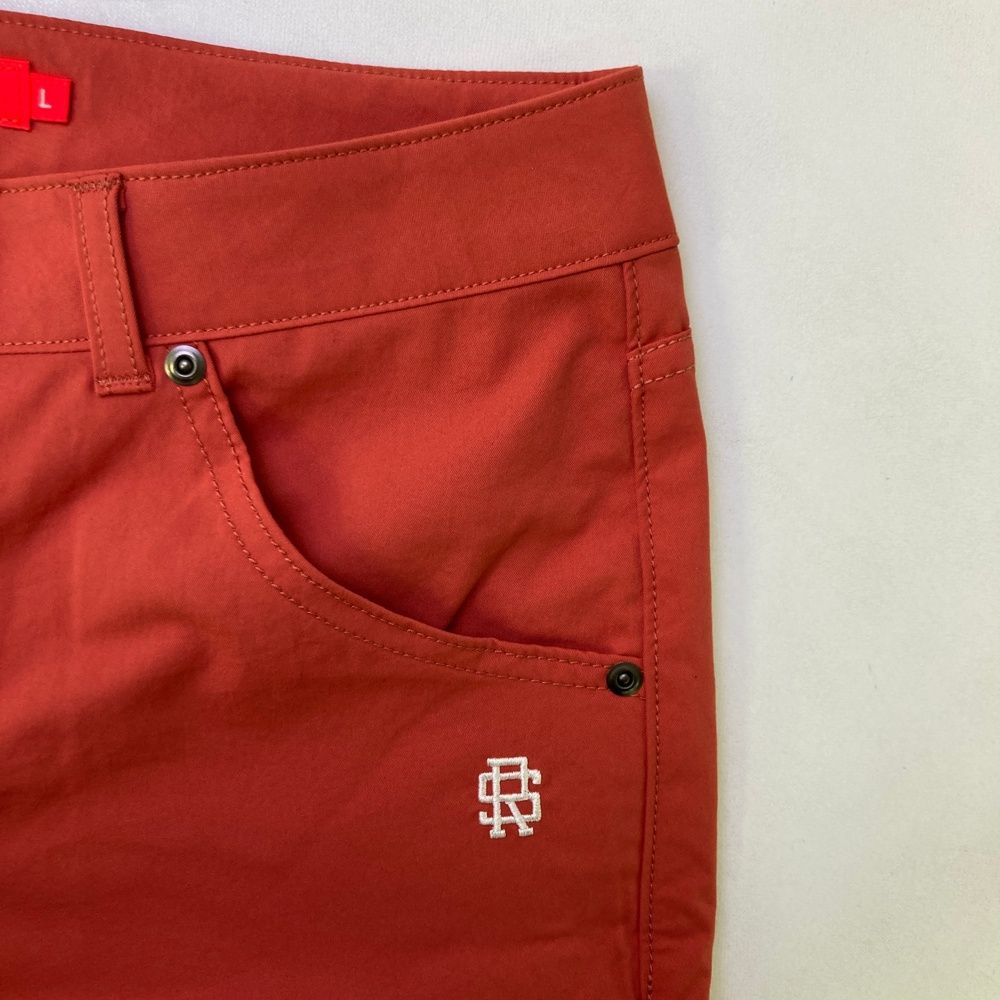 rough&swell 赤 Lサイズ ゴルフパンツ サイズ：L ROUGH&SWELL ラフアンドスウェル ロングパンツ レッド系