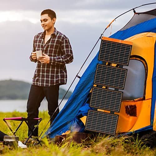 FlexSolar ソーラーパネル 40W ソーラー充電器 2 USB 高速充電