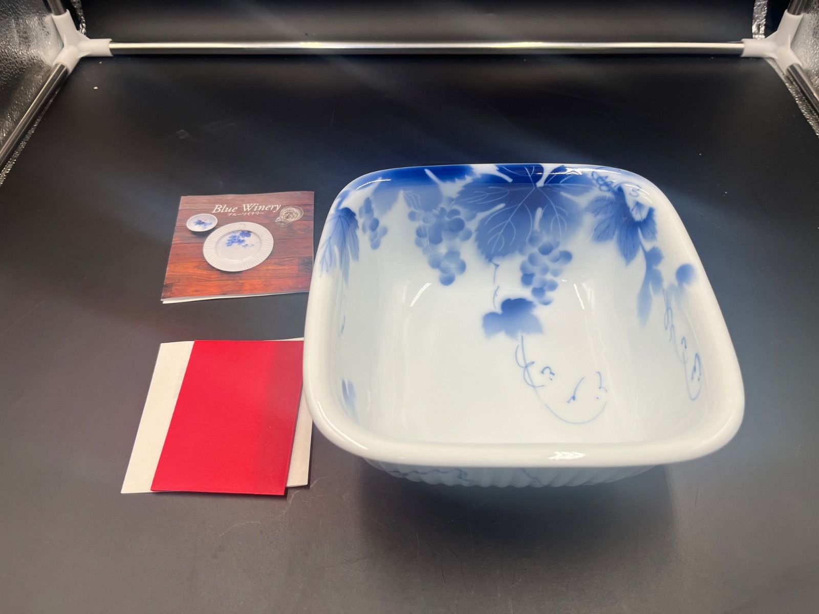 深川製磁 ブルーワイナリー 角鉢 スクエアボウル 葡萄柄 有田焼 - メルカリ