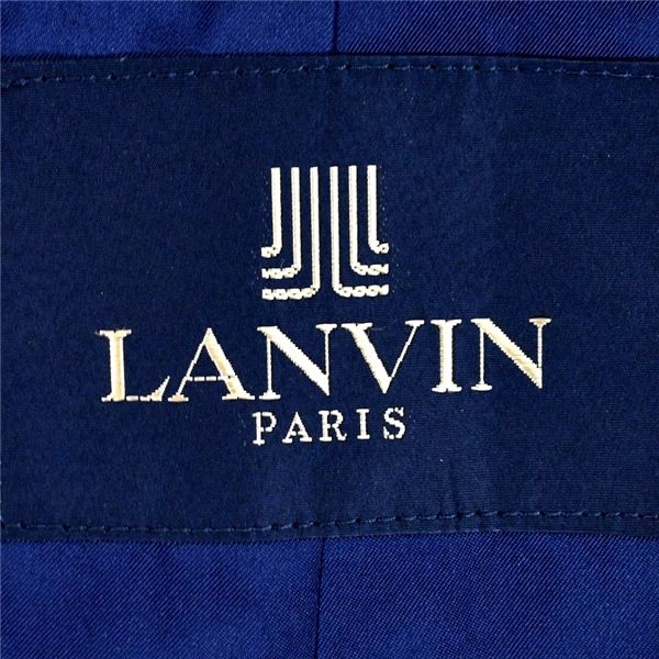 美品 ランバン LANVIN 比翼仕立て 4つボタンシングル ステンカラー