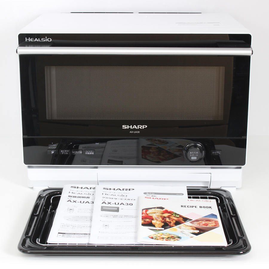 美品】シャープ ヘルシオ AX-UA30-W ホワイト系 ウォーターオーブン