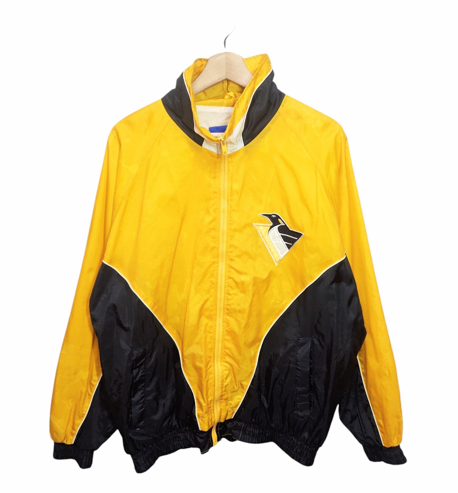 90s FANS GEAR NHL ピッツバーグ・ペンギンズ ナイロンジャケット