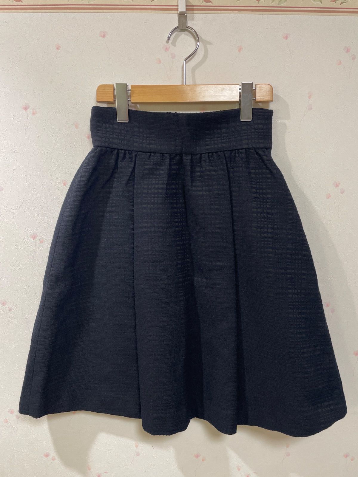 BURBERRY BLUE LABEL フレアスカート ネイビー 36 ウール混 - メルカリ