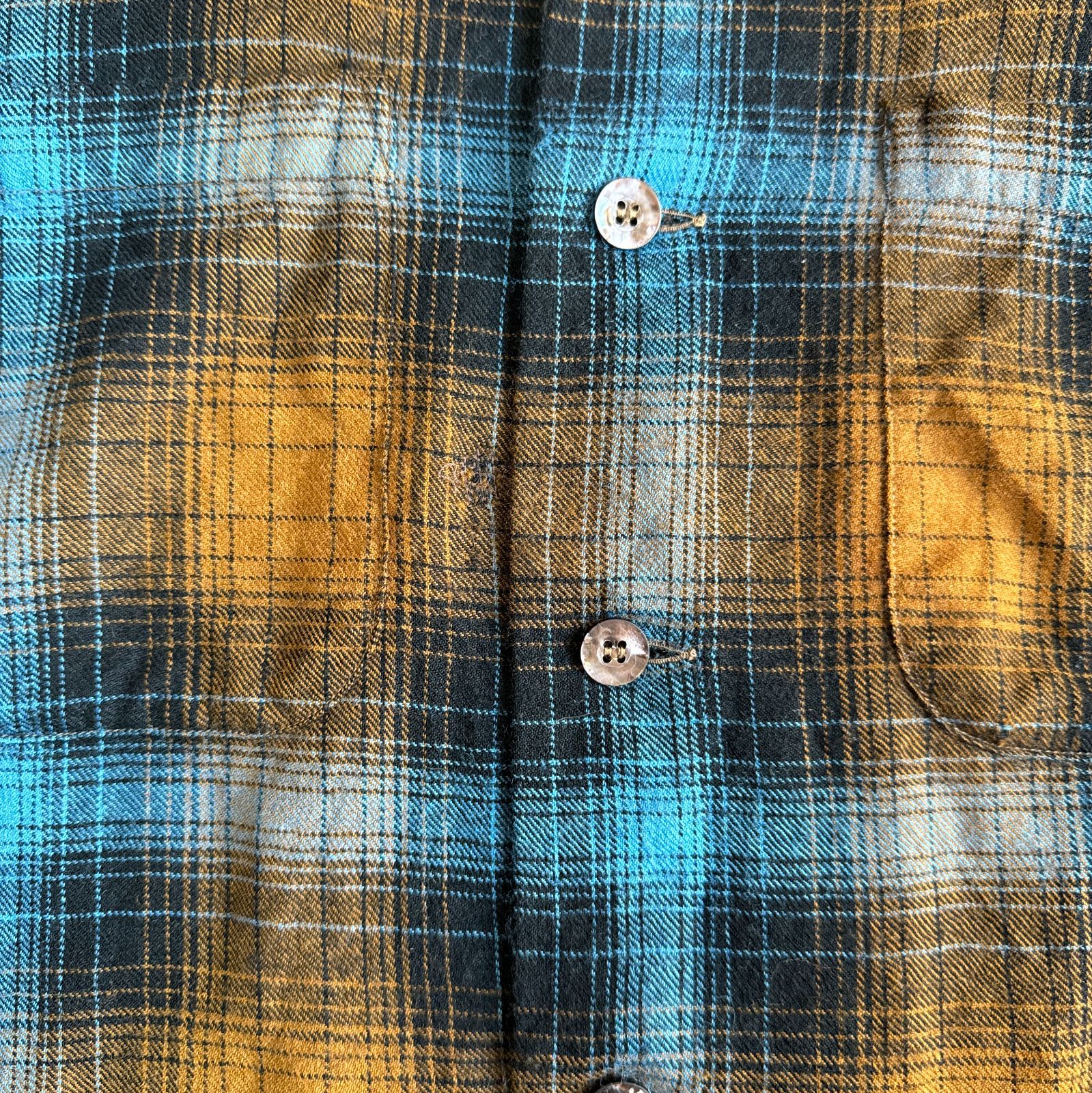 50s - 60s Game and Lake Lanerossi 開襟 ウールシャツ L-XLサイズ