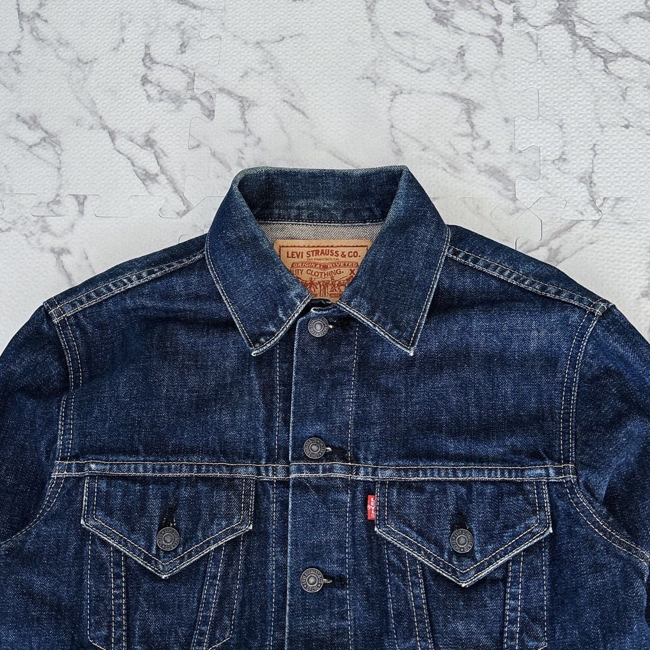 Levi's 557 デニムジャケット 38 71557-02 日本製 ボタン裏J22 3rd