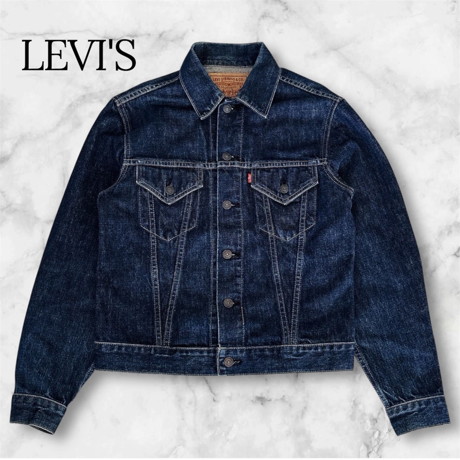 Levi's 557 デニムジャケット 38 71557-02 日本製 ボタン裏J22 3rd