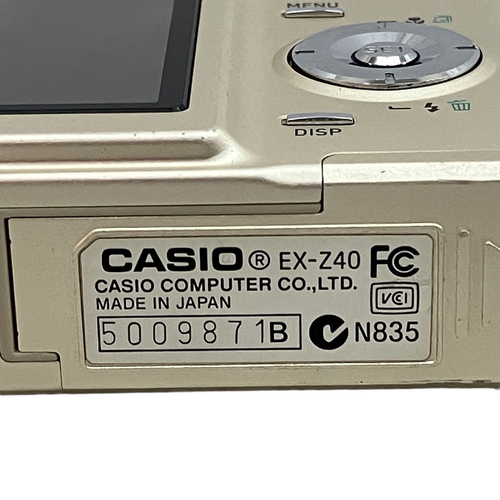 CASIO EXILIM EX-Z40 コンパクトデジタルカメラ コンデジ ゴールド