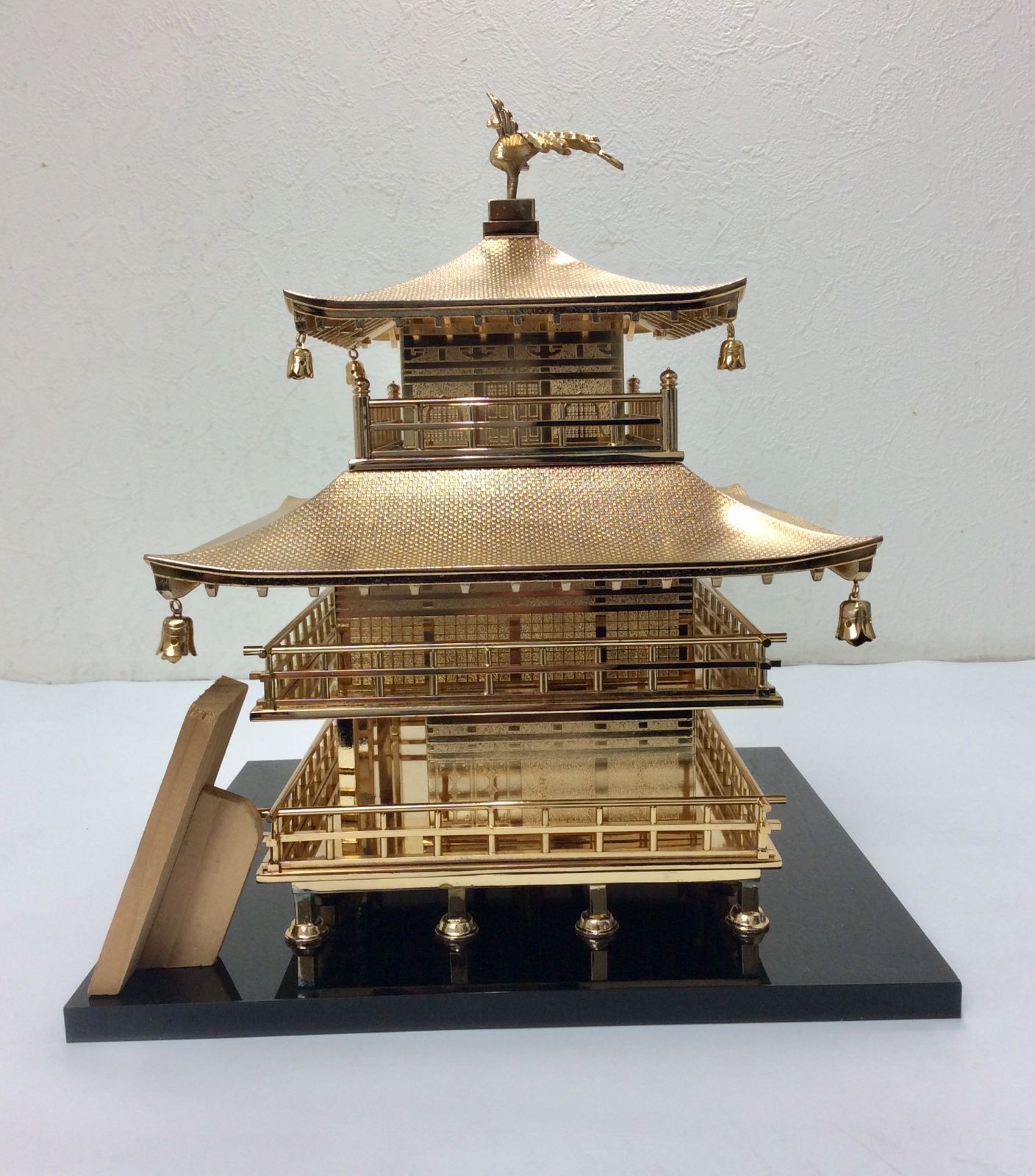 金閣寺 鹿苑寺 置物 オブジェ インテリア 金属工芸 レトロ 高さ：約