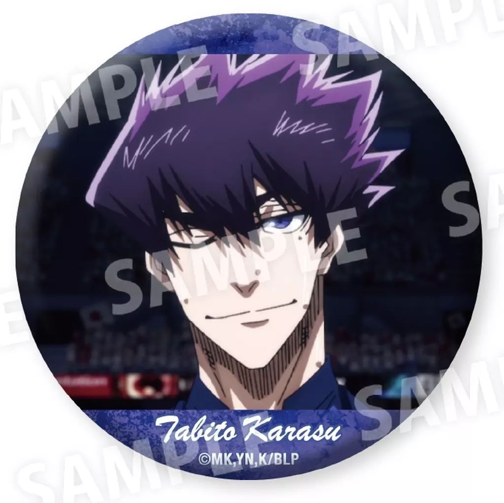 中古】バッジ・ビンズ 烏旅人(F) 「ブルーロック だけ缶 烏旅人だけ