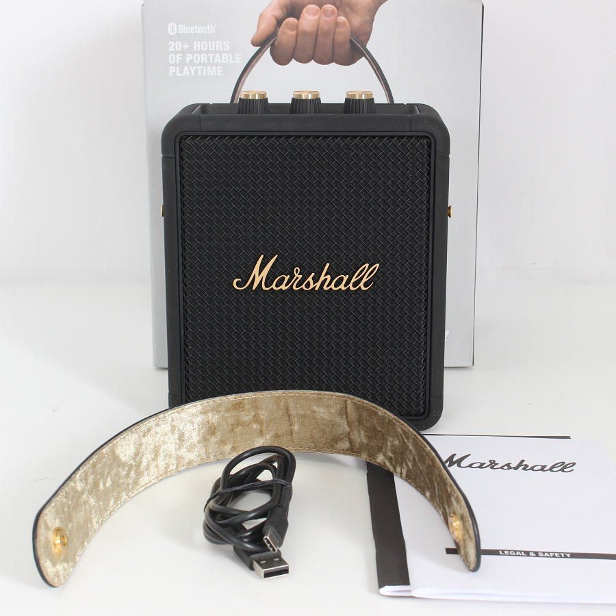 美品】Marshall STOCKWELL II Black and Brass ワイヤレススピーカー
