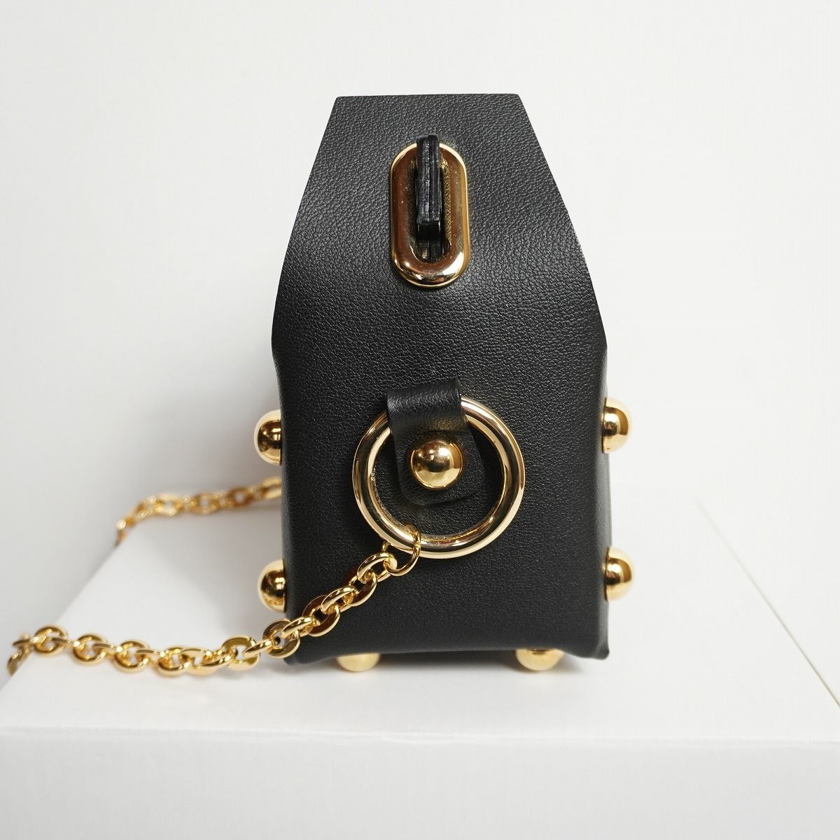 極美品 26SS MASU エムエーエスユー LEATHER CAKE BAG M26U6OJ008 