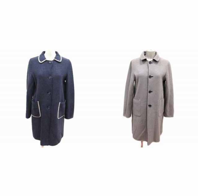 スピック&スパン Spick&Span ステンカラーコート リバーシブル ウール