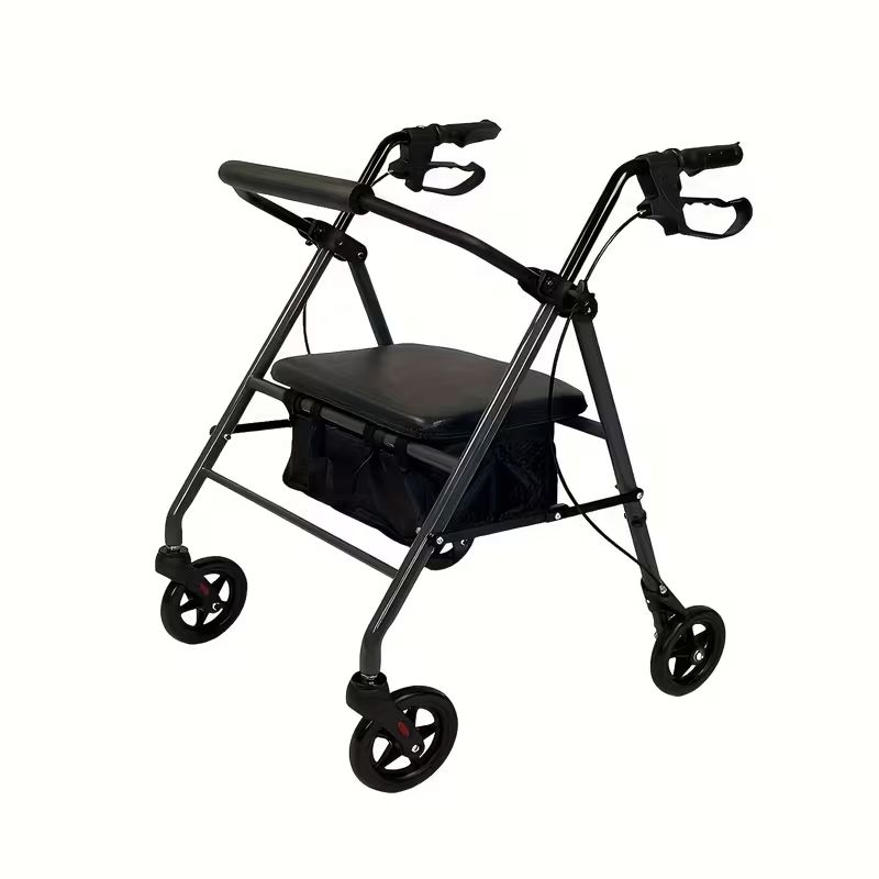 折りたたみシルバーカー 軽量アルミ製 150kg耐荷重 高さ調整可能