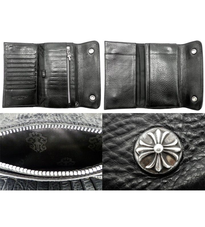 クロムハーツ CHROME HEARTS 【 WAVE 】 ウェーブ クロスボール レザー