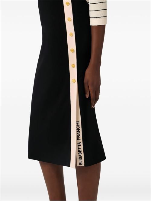 新品 エリザベッタフランキ ニットスカート38 ESK703 XSサイズ 膝下丈 ELISABETTA FRANCHI エリザベッタ フランキ ニット ミディスカート
