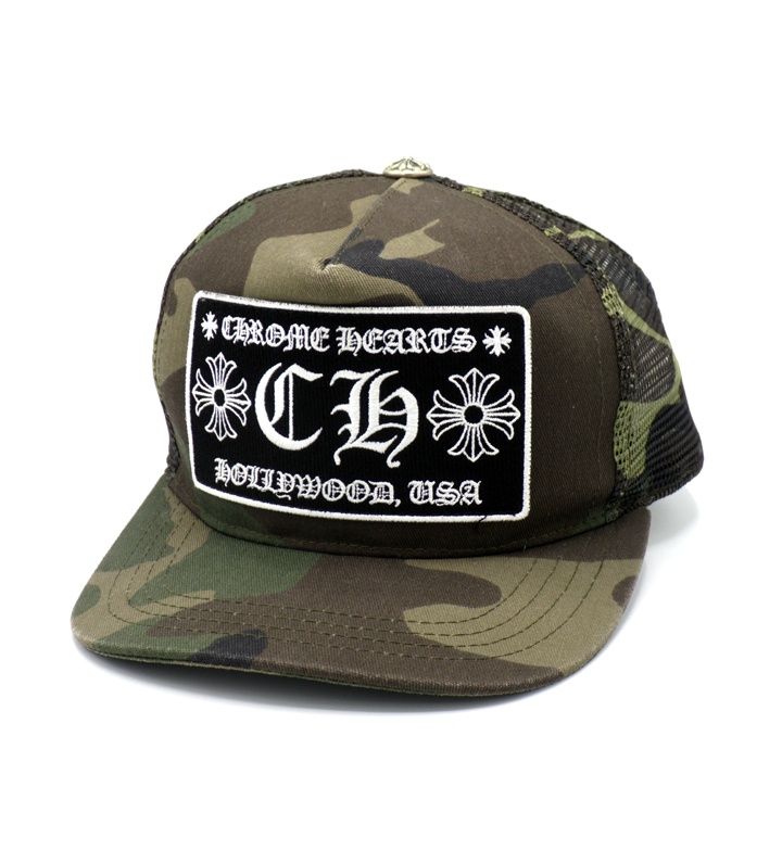 クロムハーツ CHROME HEARTS 【 CH TRUCKER CAMO CAP 】 CH 刺繍