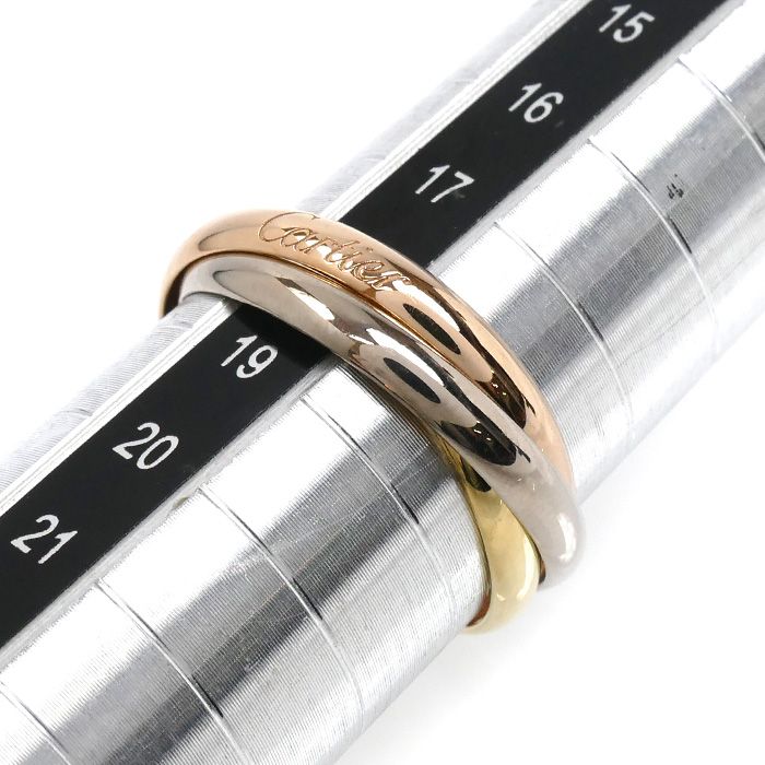 CARTIER カルティエ K18YG/PG/WG トリニティ リング・指輪 18号 58 5.8