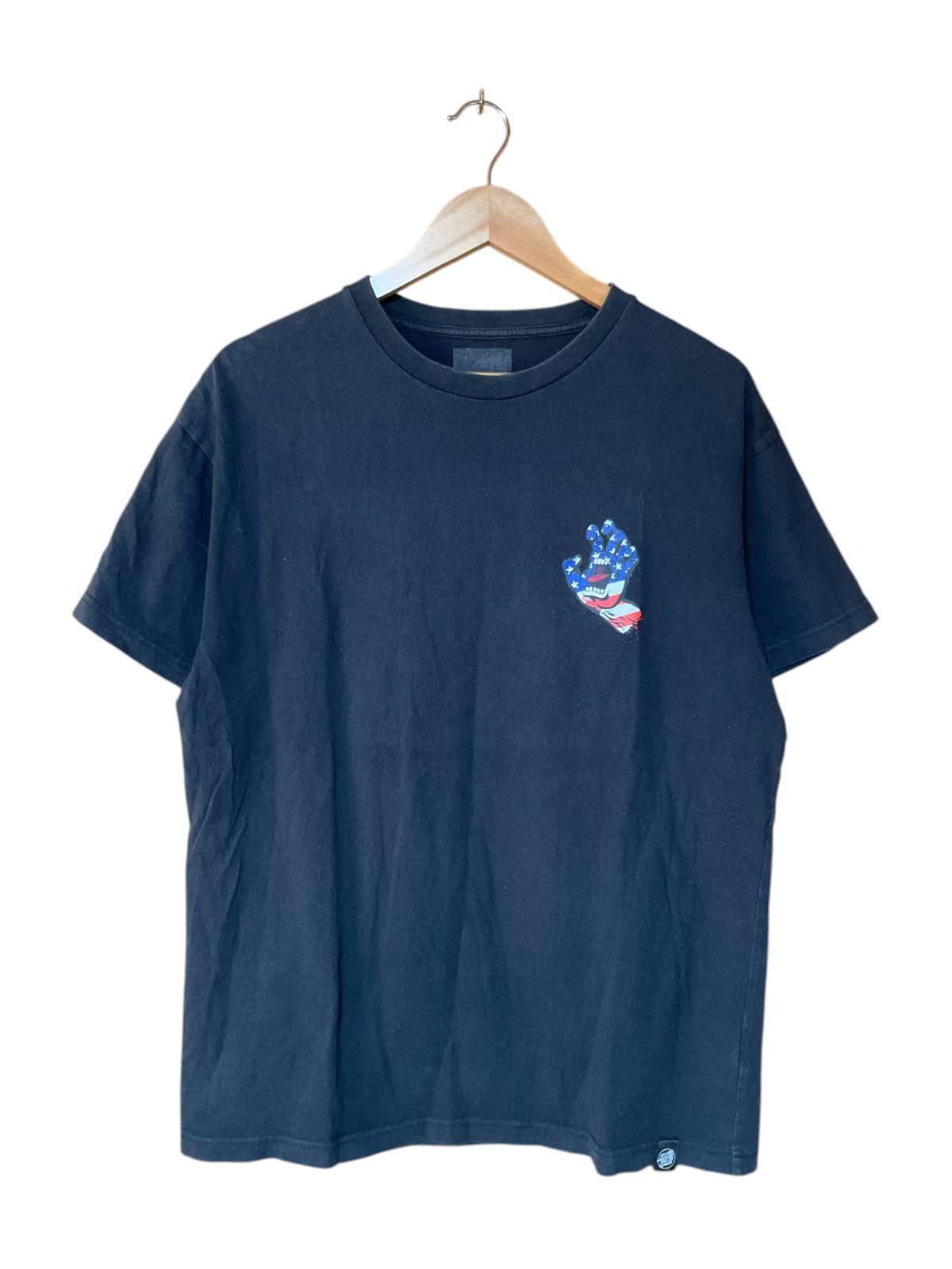 TOP-097》SANTA CRUZ サンタクルーズ Tシャツ 星条旗 スクリーミング