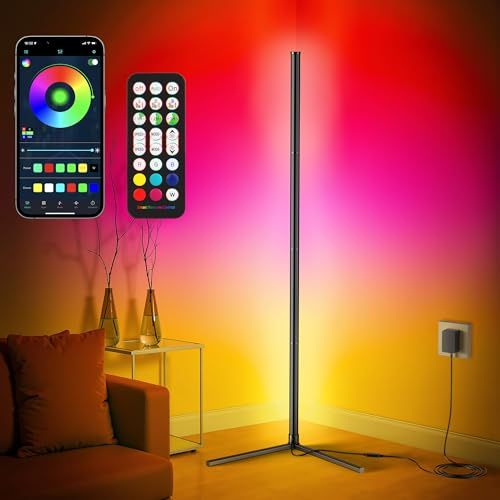 New Bee フロアランプ 間接照明 RGB フロアライト 高さ146cm 2400LM