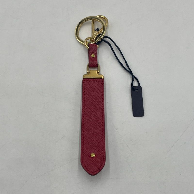 中古品】PRADA プラダ SAFFIANO LEATHER KEY RING 1PP067 サフィアーノ