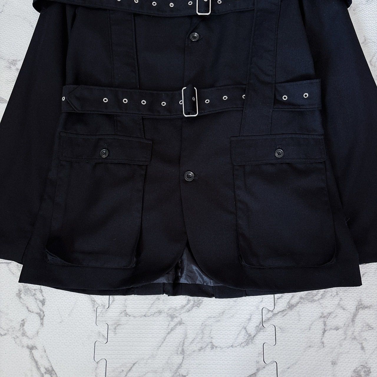 not conventional norfolk jacket ジャケット ベルトデザイン 