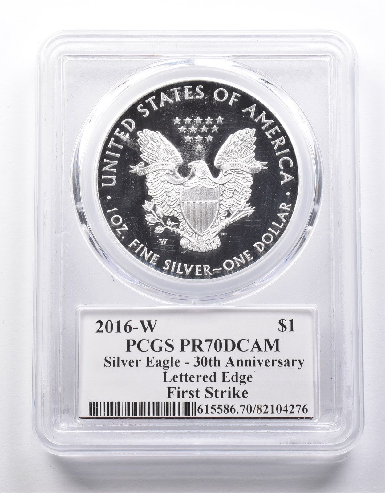 PR70DCAM 2016-W アメリカンシルバーイーグル FS メルカンティ サイン