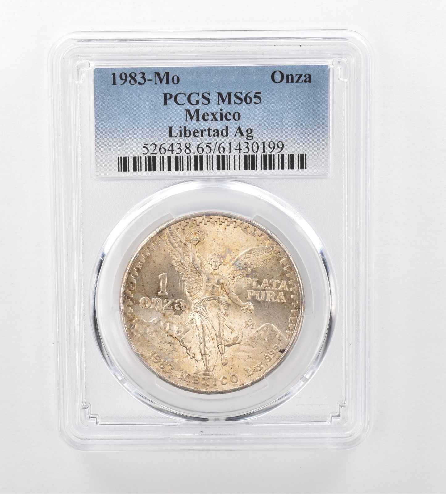 1983年 モ・メキシコ 1 オンザ シルバー リベルタッド MS65 PCGS