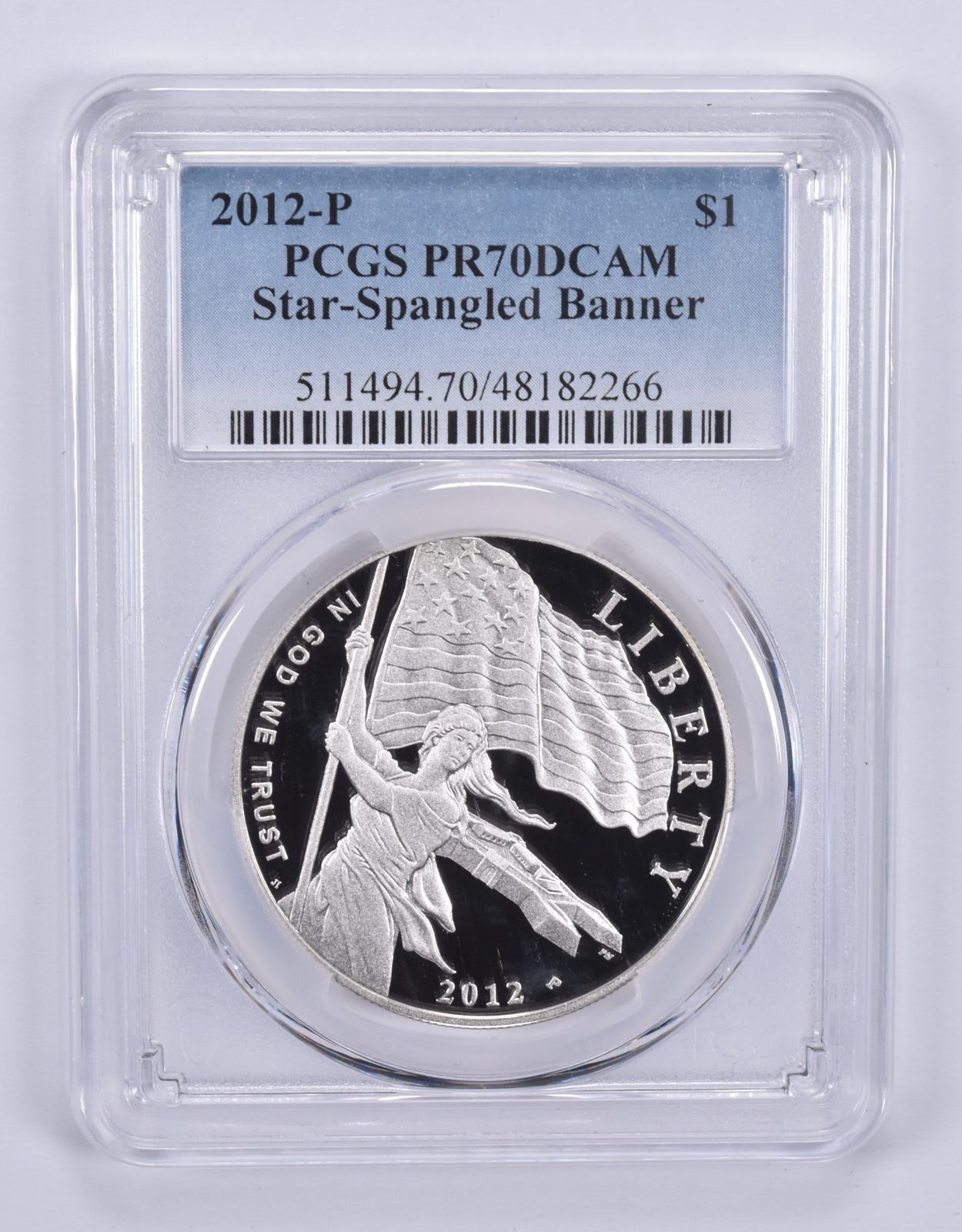 PR70 DCAM 2012-P 星条旗記念ドル PCGS ブルーラベル - メルカリ