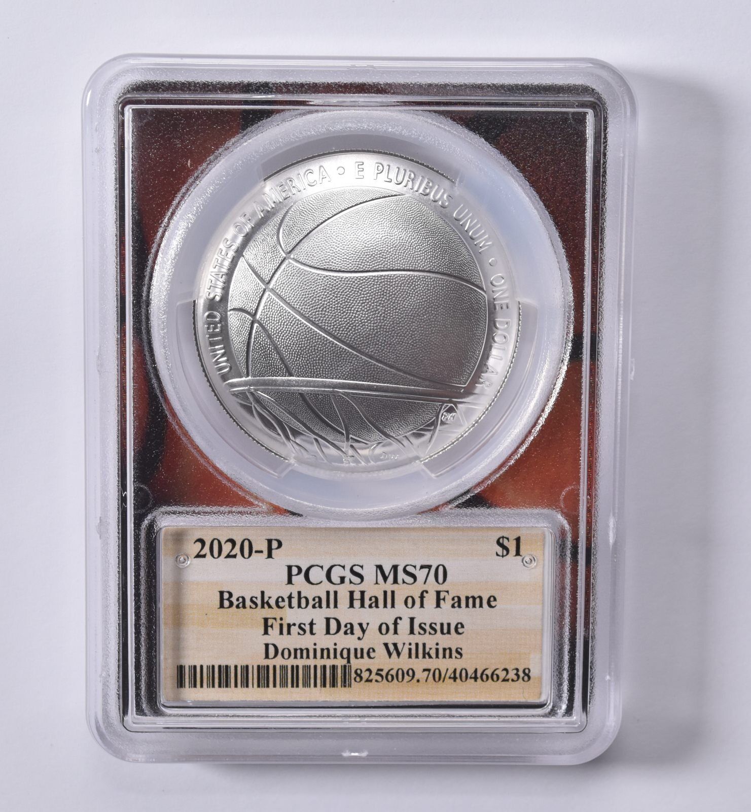 MS70 2020-P ドミニク・ウィルキンス バスケットボール殿堂記念ドル