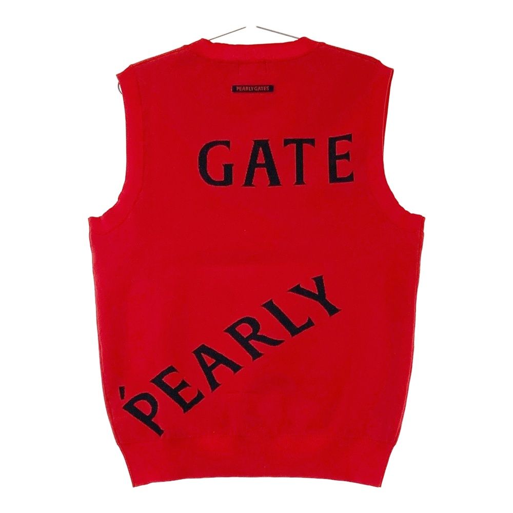 パーリーゲイツ　メンズ　セーターベスト サイズ：4 PEARLY GATES パーリーゲイツ 2024年モデル Vネック ニット