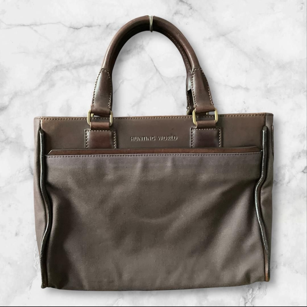 HUNTING WORLD ハンティングワールド ビジネスバッグ レザー - メルカリ