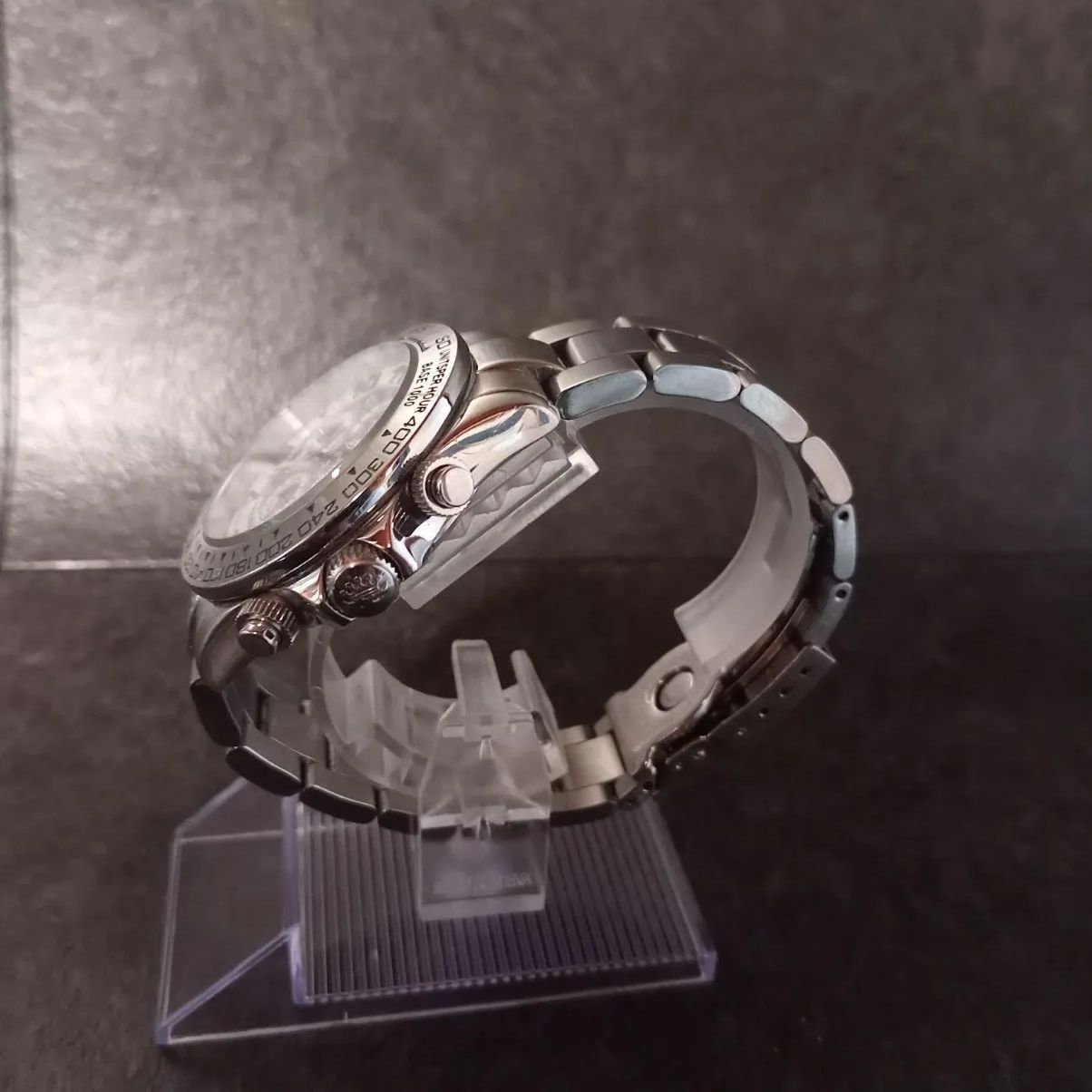  J HARRISON ジョン ハリソン 腕時計 JH 003C フルスケルトン 自動巻き オートマ 裏スケ シースルーバック メンズ ウォッチ メタルバンド 機械式 ギミック デカフェイス 稼働品 スポーツミックス 自動巻き時計 腕時計(アナログ)