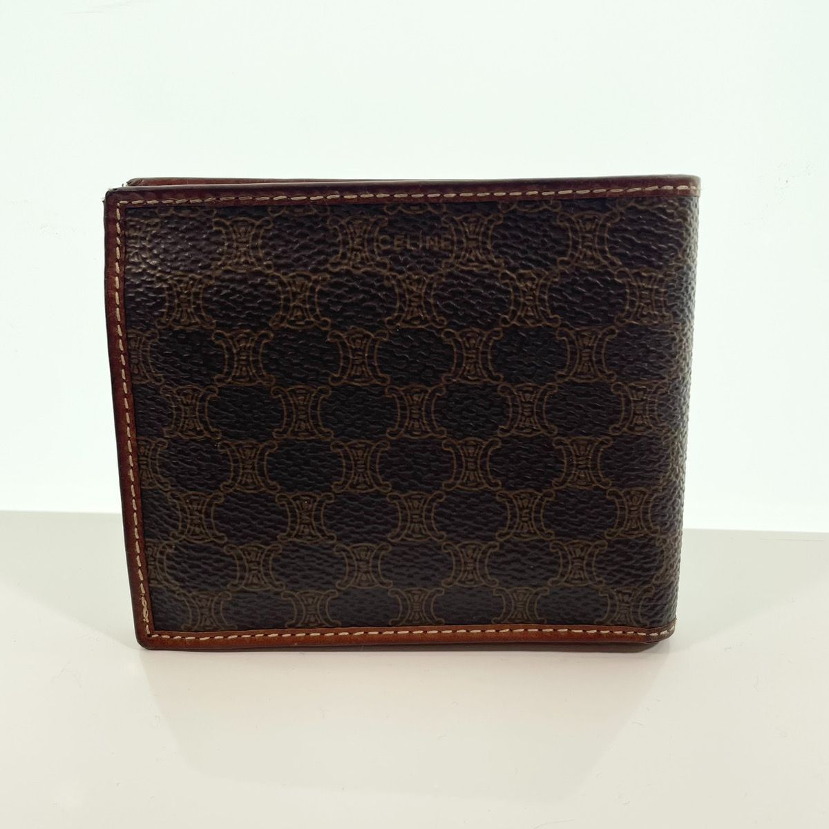 セリーヌ CELINE VINTAGE ヴィンテージ マカダム柄 2つ折り財布 B-123