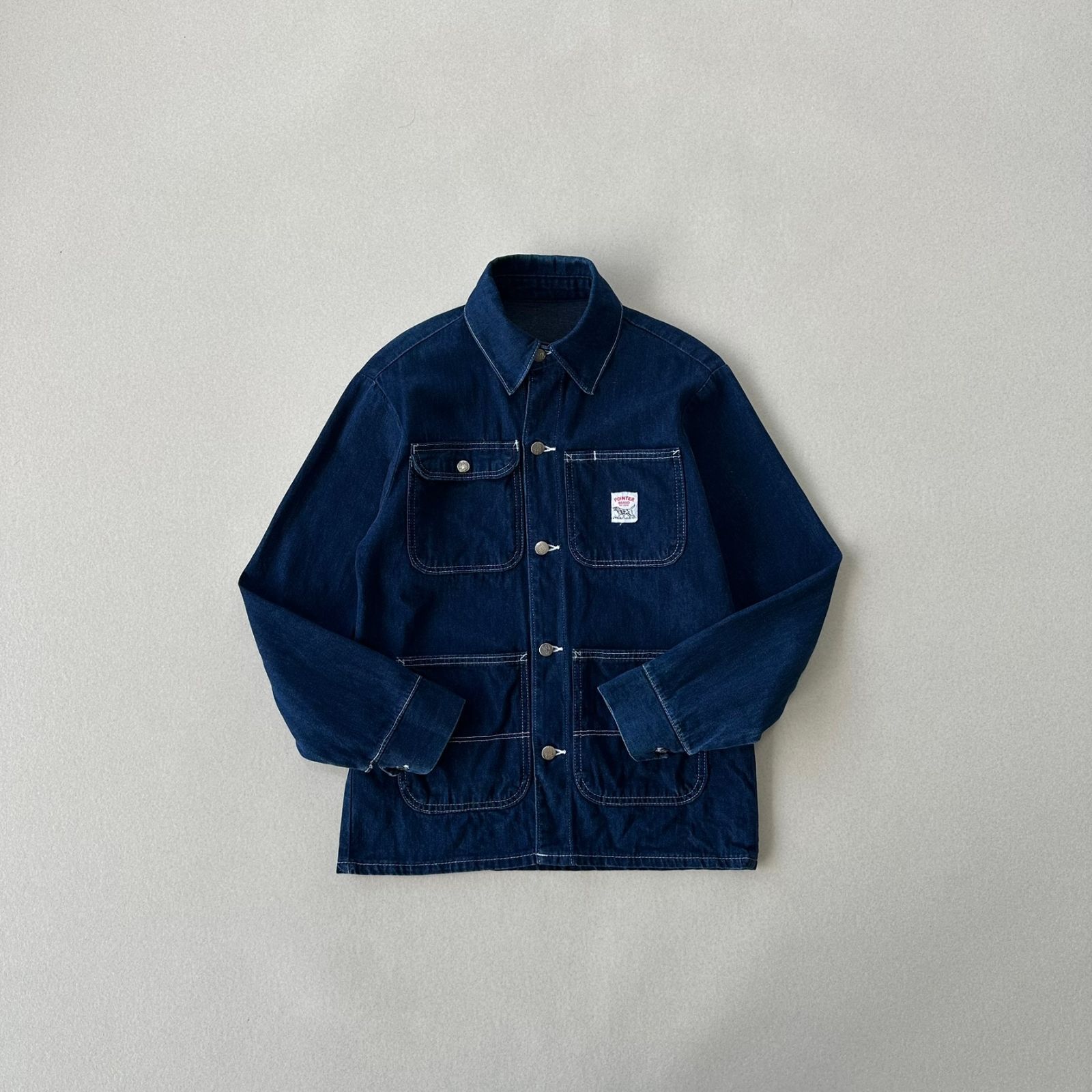 希少USA製】POINTER カバーオール 濃紺 36 チョアコート デニム - メルカリ