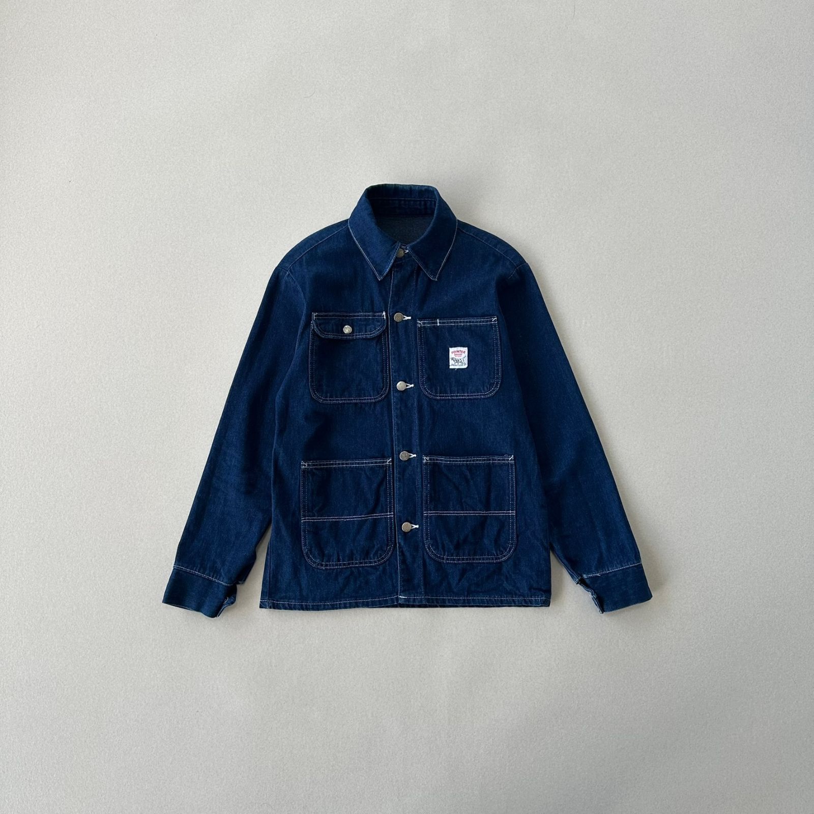 希少USA製】POINTER カバーオール 濃紺 36 チョアコート デニム - メルカリ