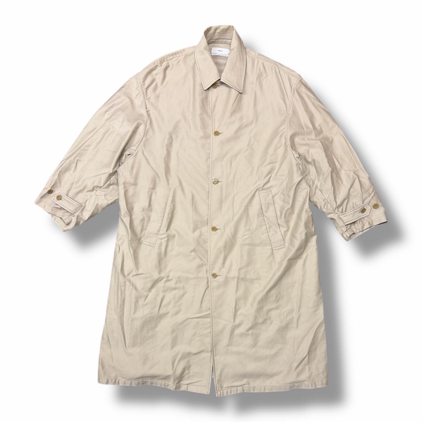 参考上代61600円 Graphpaper 21AW LIGHT MOLESKIN OVERSIZED COAT 