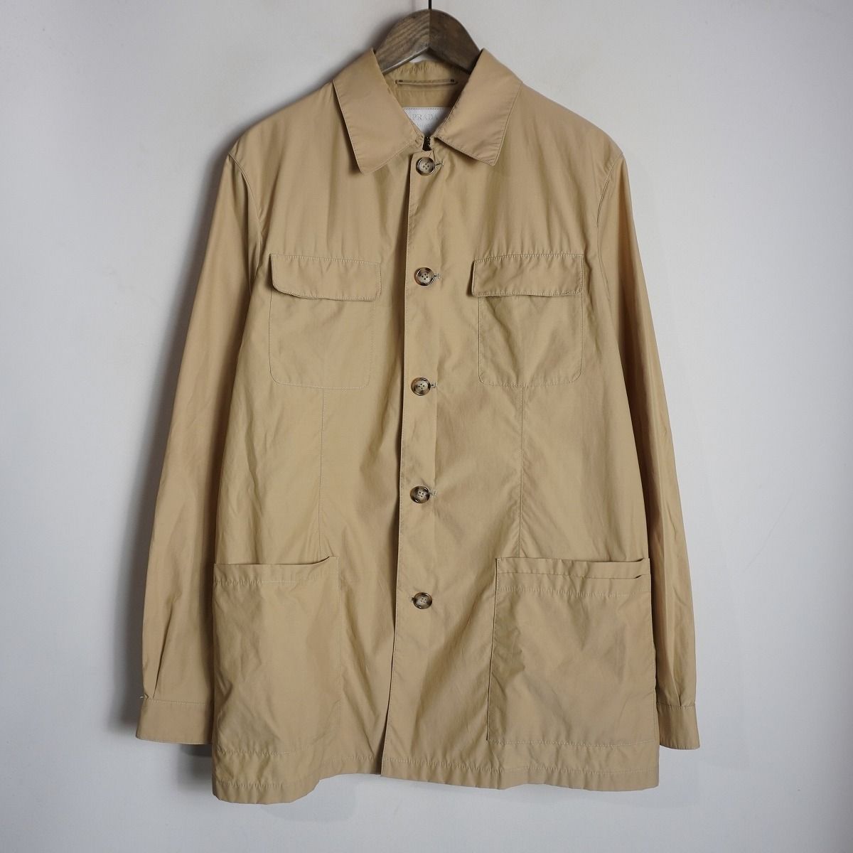 国内正規 00S OLD PRADA プラダ ナイロン ステンカラー コート